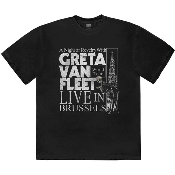Greta Van Fleet Unisex T-Shirt: Night of Revelry (Black) 233749