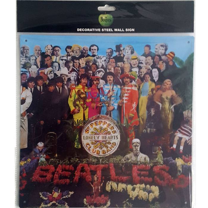 The Beatles Steel Wall Sign: Sgt Pepper Album Cover Steel 110805