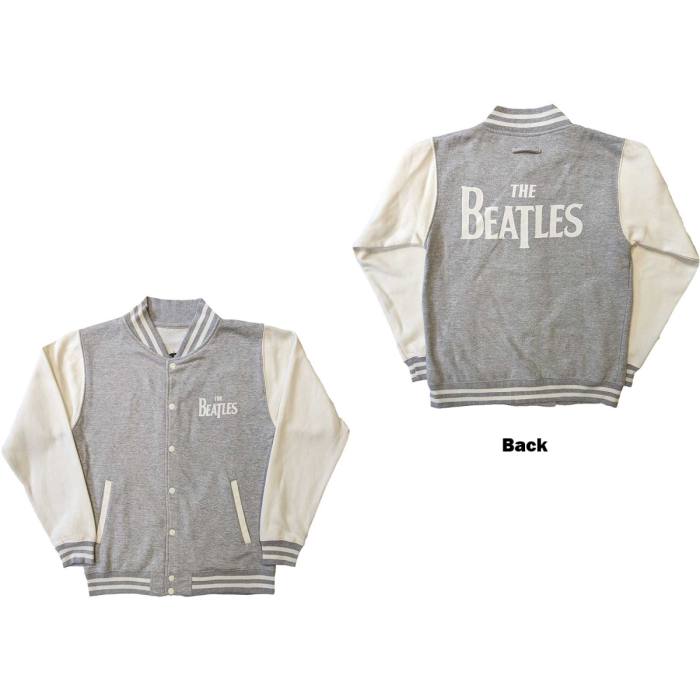 The Beatles Unisex Varsity Jacket: Drop T Logo (Back Print) 110824