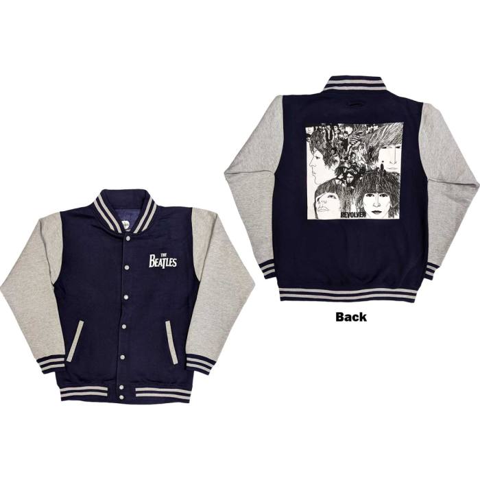 The Beatles Unisex Varsity Jacket: Revolver (Back Print) 110836