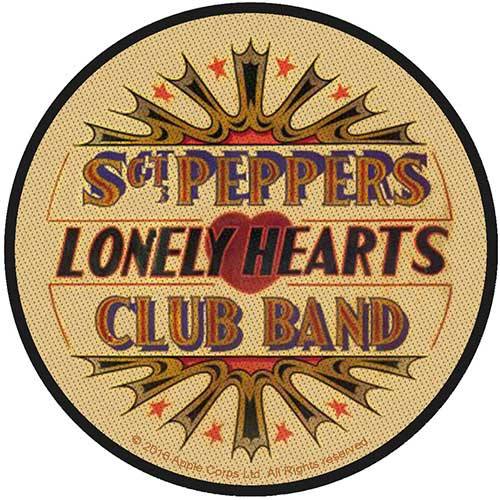 The Beatles Standard Woven Patch: Vintage Sgt Pepper Drum 110856