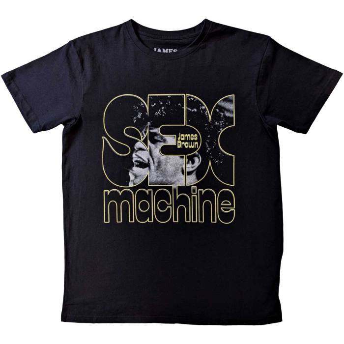 James Brown Unisex T-Shirt: Sex Machine (črna, Large) 234499
