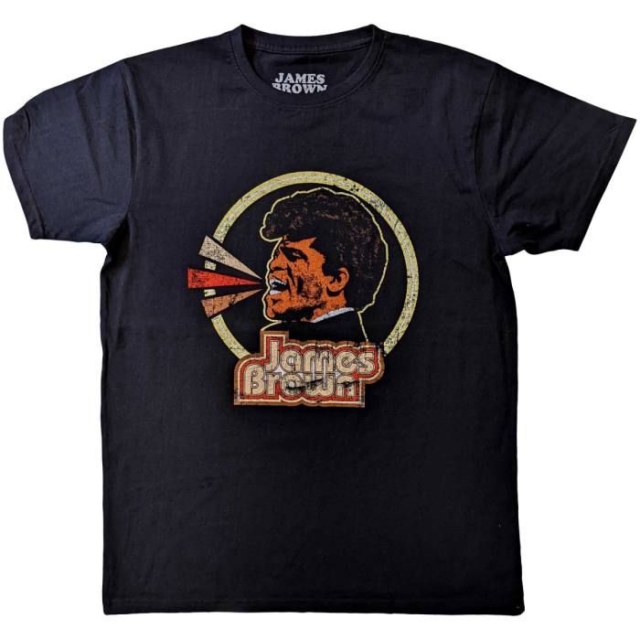 James Brown Unisex T-Shirt: Circle & Logo 110156