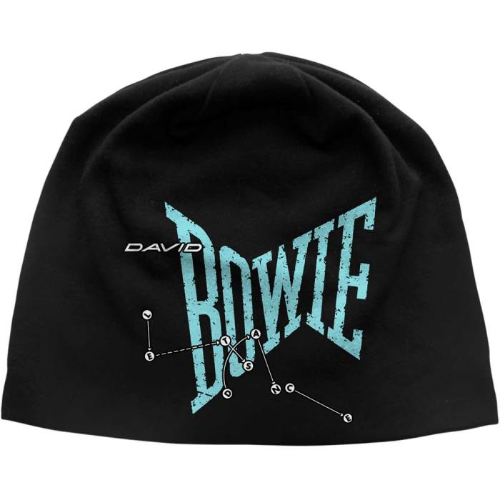 David Bowie Unisex Beanie Hat: Let's Dance JD Print 110216