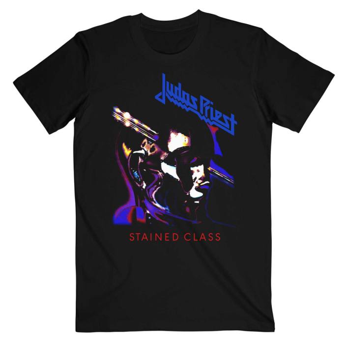 Judas Priest Unisex T-Shirt: Stained Class Purple Mixer (Black) 235077