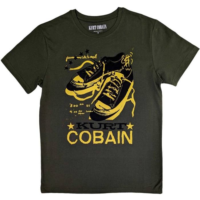 Kurt Cobain Unisex T-Shirt: Converse (Green) 235181