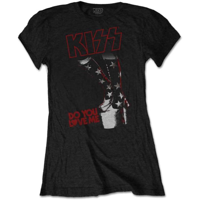 KISS Ladies T-Shirt: Do You Love Me (Črna) (Large) 235363