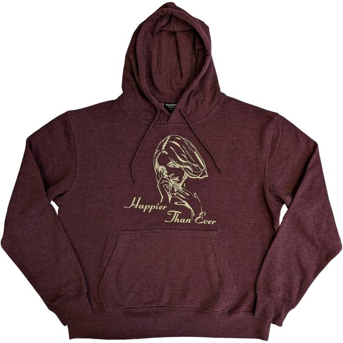 Billie Eilish Unisex Pulover Hoodie: Happier Than Ever 111080