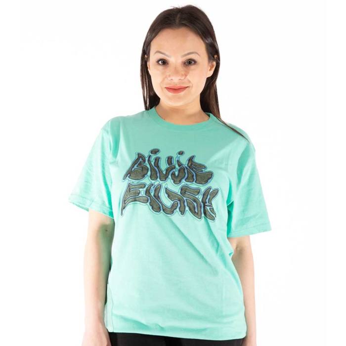 Billie Eilish Unisex T-Shirt: Neon Logo Billie (Modra) (Zadnji print) 111211