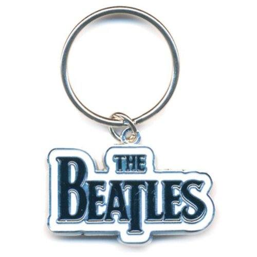 The Beatles Keychain: Drop T Logo (Black) 111250