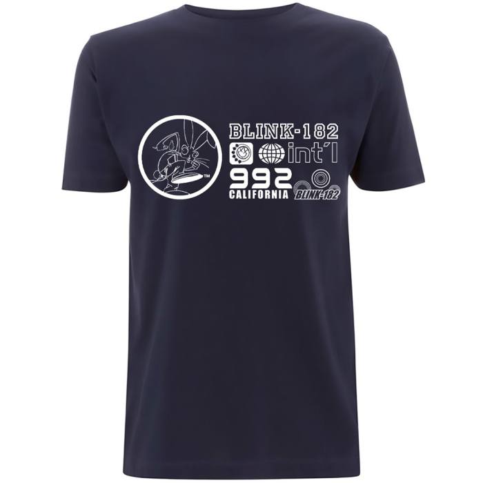 Blink-182 Unisex T-Shirt: International (Navy Blue) 111381