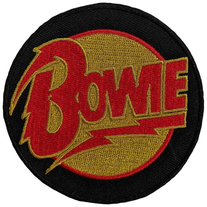 David Bowie Standard Patch: Diamond Dogs Logo Circle 111701