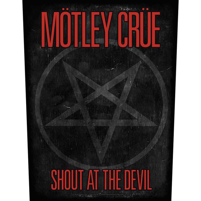 Motley Crue Shout At The Devil Pentagram našitek 111895
