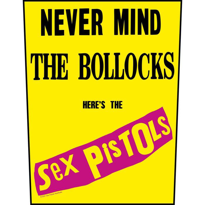 The Sex Pistols Never Mind The Bollocks Yellow našitek 111899
