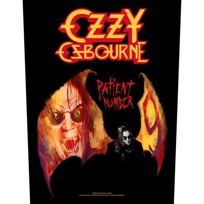 Ozzy Osbourne - Patient No. 9 hrbtni našitek 111929
