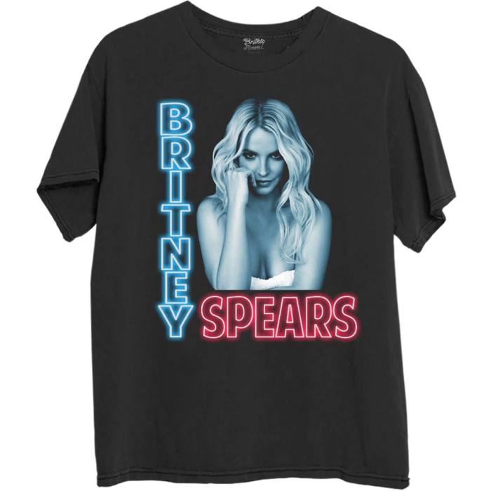 Britney Spears Unisex T-Shirt: Neon Light 112028