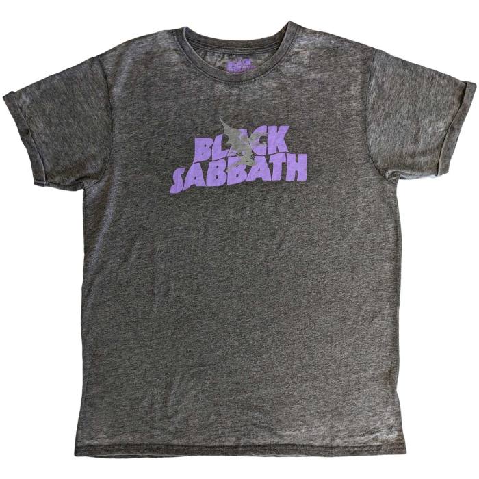 Black Sabbath Unisex Burnout T-Shirt: Logo & Daemon 112065