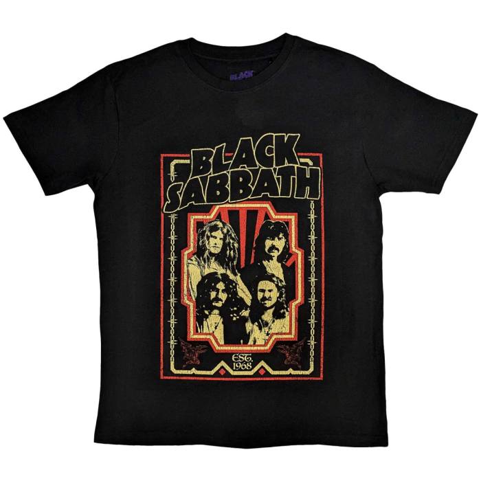 Black Sabbath Unisex T-Shirt: Est 1968 112190