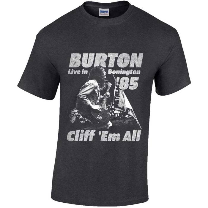 Cliff Burton Flag Retro T-Shirt 112425