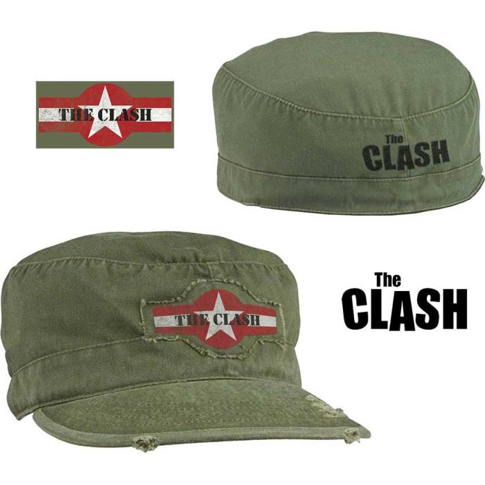 The Clash Star Logo Distressed Kapa Army (Olivno zelena) Velikost L 112457
