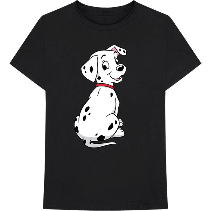 Disney Unisex T-Shirt: 101 Dalmatians Dalmatian Pose (Black) 112619