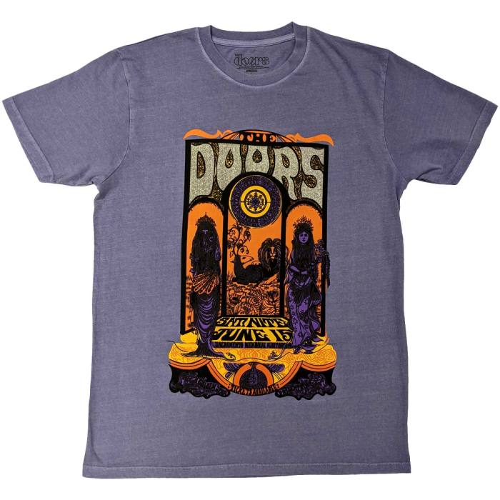 The Doors Unisex T-Shirt: Sacramento (Silver Glitter Print) 112897