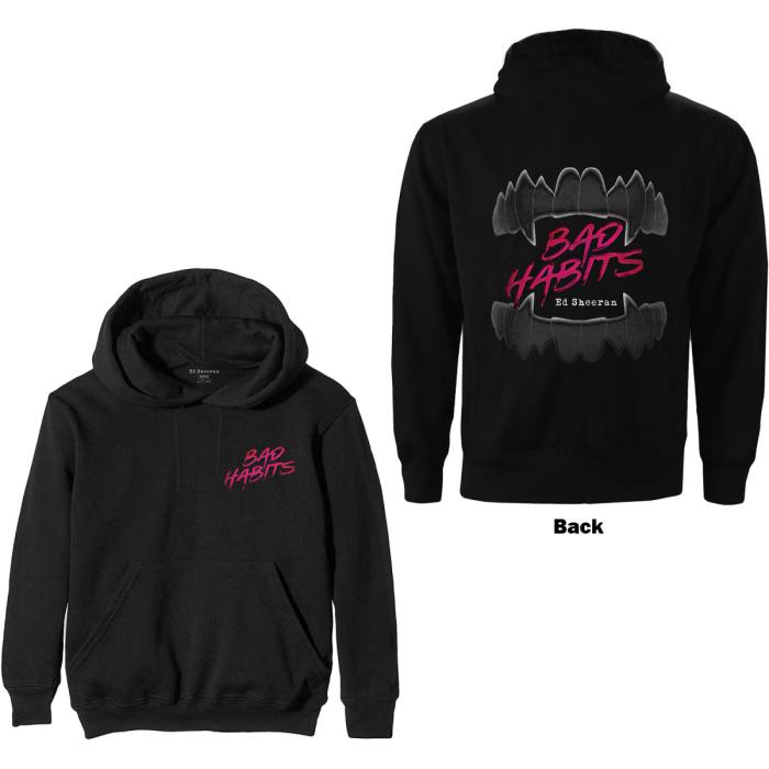 Ed Sheeran Hoodie Bad Habits (Back Print) 113030