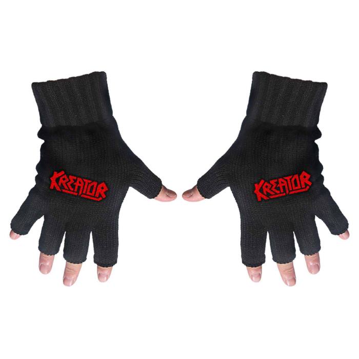 Kreator Unisex Fingerless Gloves: Logo 113296