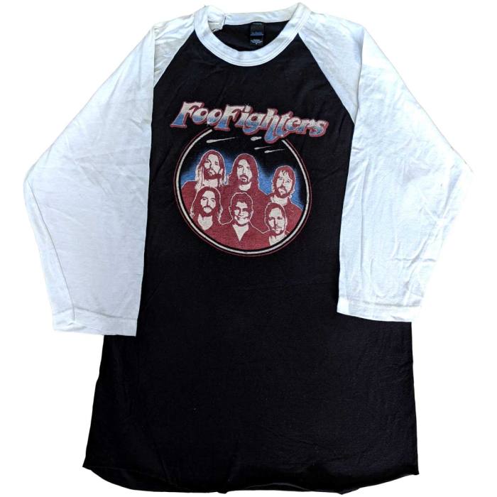 Foo Fighters Unisex Raglan T-Shirt: Classic Photo (Ex-Tour) 113439