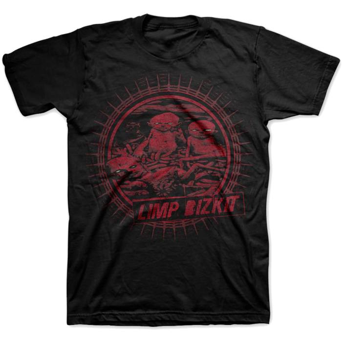 Limp Bizkit Unisex T-Shirt: Radial Cover (Black) 114047