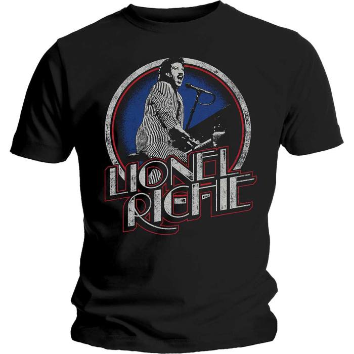 Lionel Richie Unisex T-Shirt: Live (Black) 114054