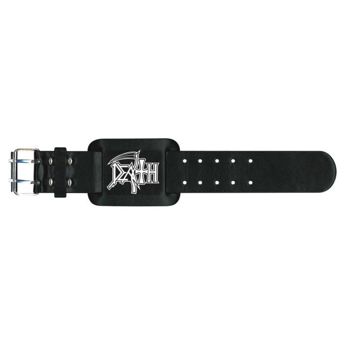 Death Leather Wrist Strap: Logo 114079