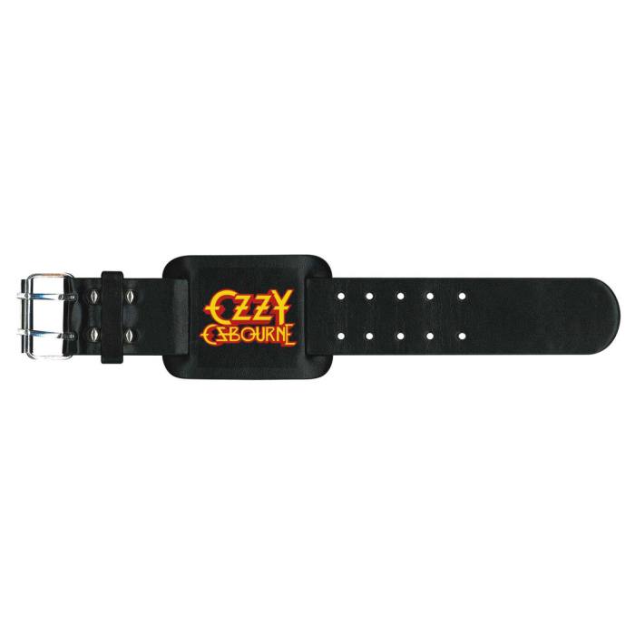 Ozzy Osbourne Leather Wrist Strap: Logo 114112