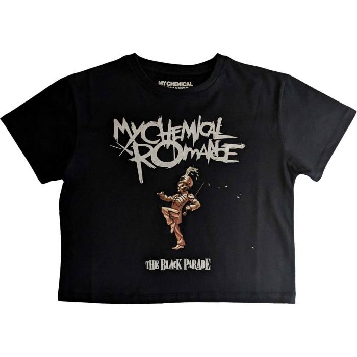 My Chemical Romance Ladies Crop Top: The Black Parade 114179
