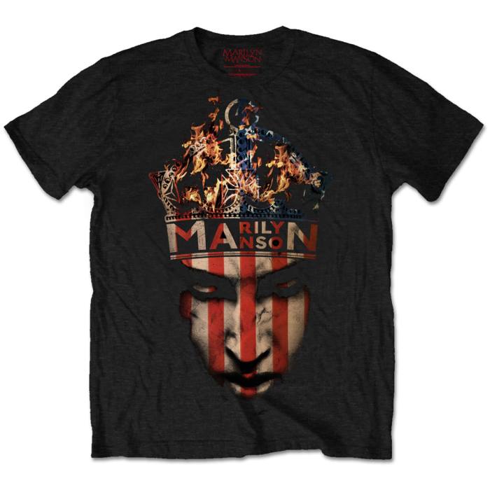 Marilyn Manson Unisex T-Shirt: Crown (Black) 114213