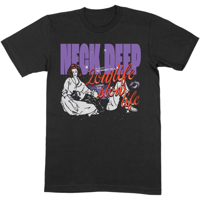 Neck Deep Unisex T-shirt: Lowlife Couple (Black) 114252