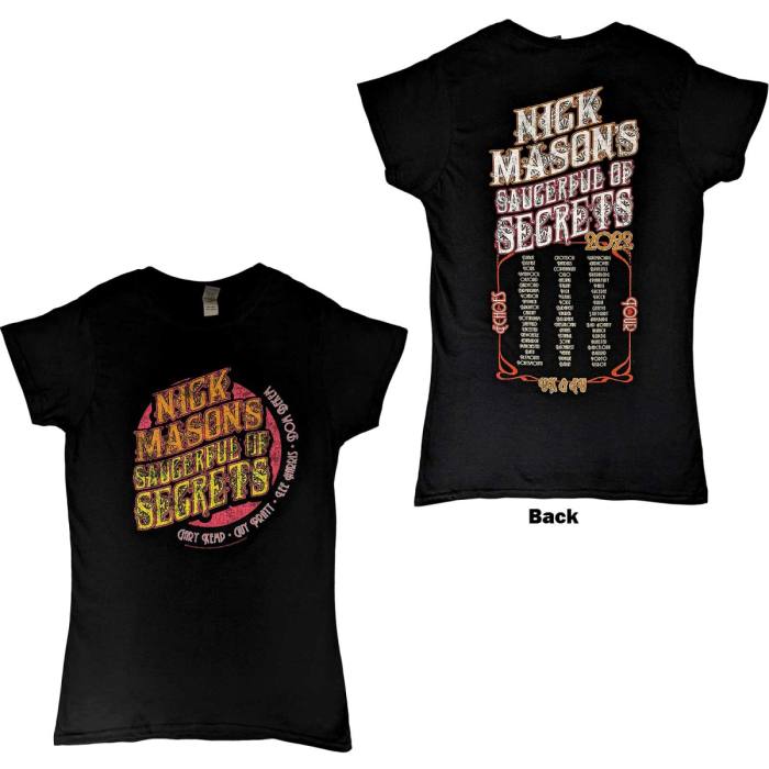 Nick Mason's Saucerful of Secrets Ženski T-shirt: Echoes European Tour 2022 114323