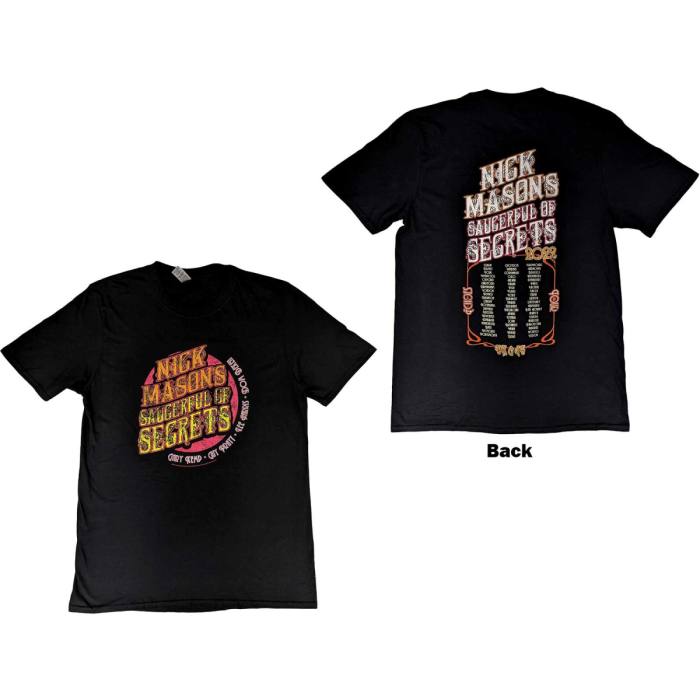 Nick Mason's Saucerful of Secrets Unisex T-shirt: Echoes European Tour 2022 114324