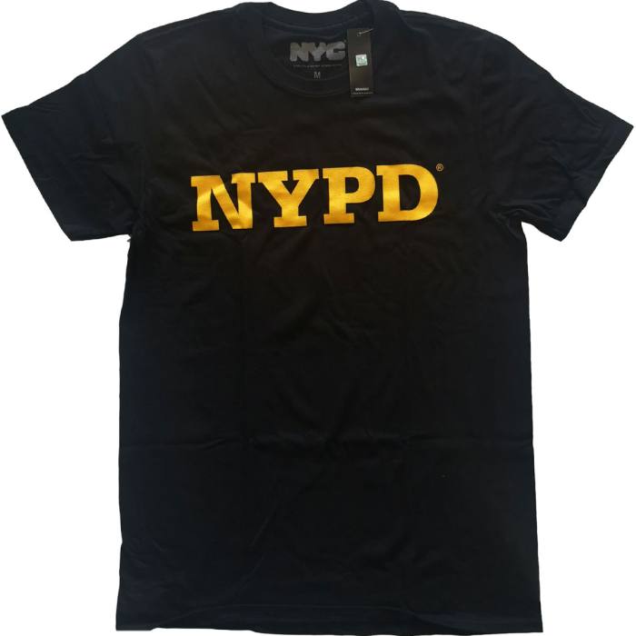 New York City Unisex T-Shirt: NYPD Text Logo 114332
