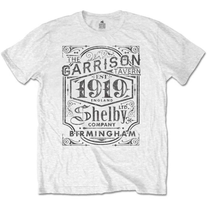 Peaky Blinders Unisex T-Shirt: Garrison Pub (White) 114490