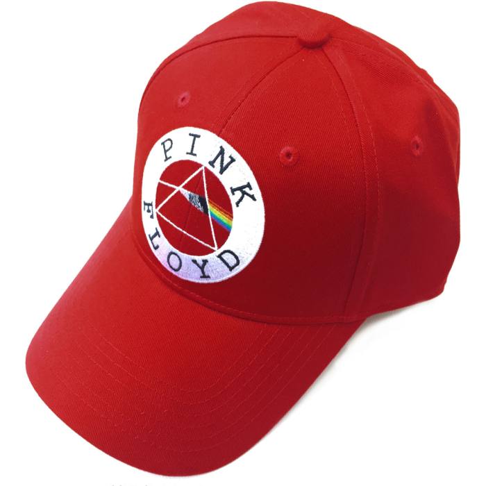 Pink Floyd Unisex Baseball Cap: Circle Logo (Red) 114527