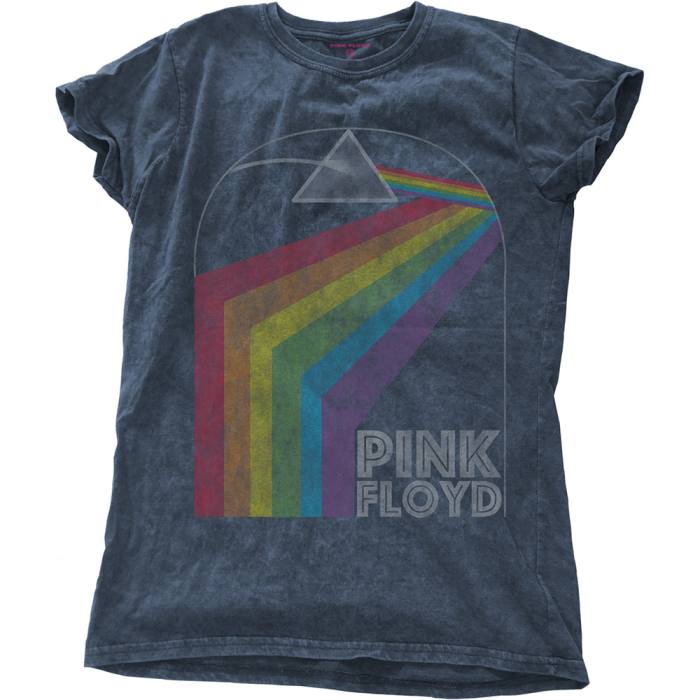 Pink Floyd Ladies T-Shirt: Prism Arch (Wash Collection) (Medium) 114572