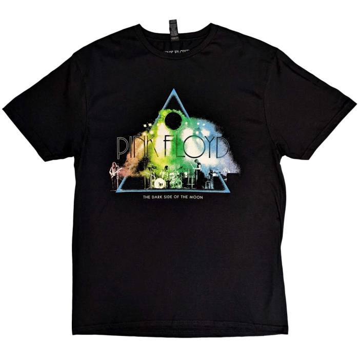Pink Floyd Unisex T-Shirt: Live Band Rainbow Tone 114648