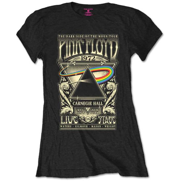 Pink Floyd Ženski T-shirt: Carnegie Hall Poster 114773