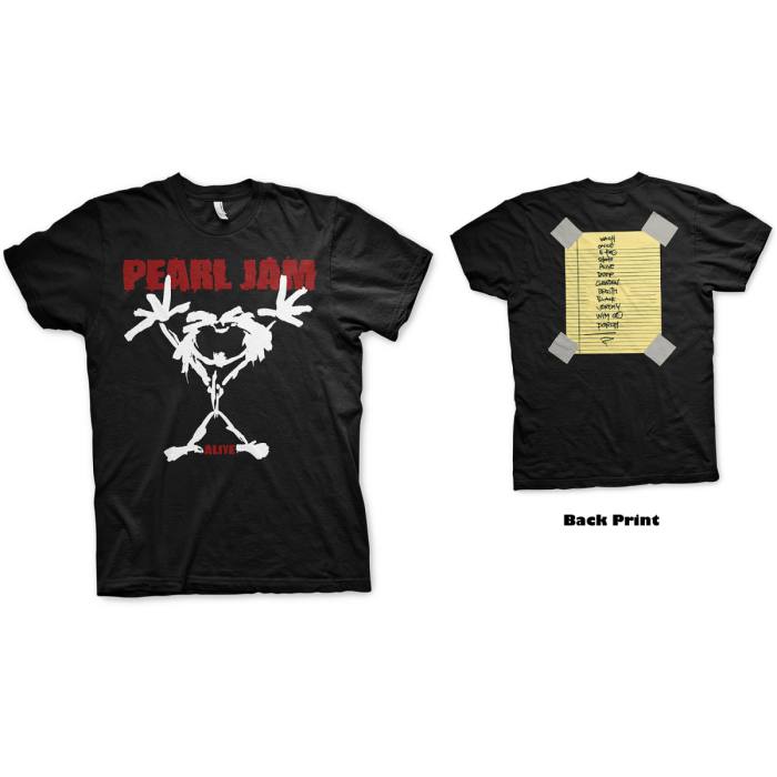 Pearl Jam Unisex T-Shirt: Stickman (Back Print) 114791
