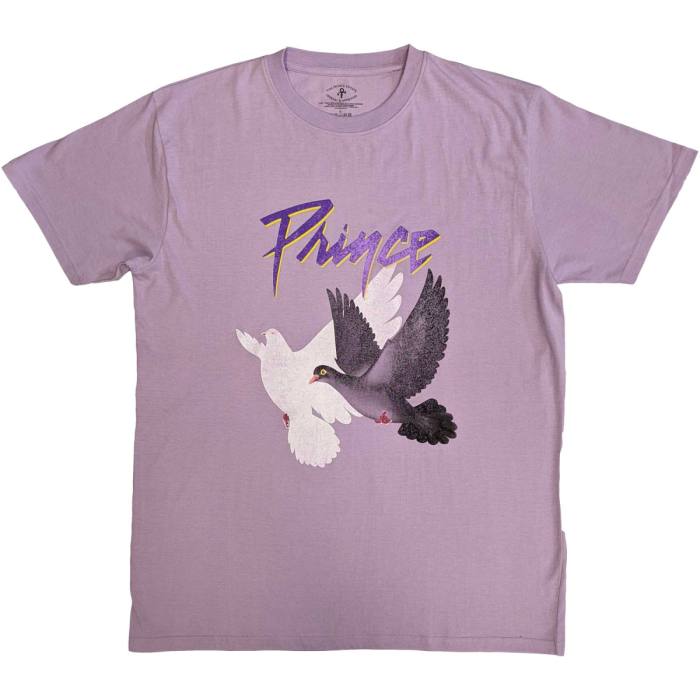 Prince Unisex T-Shirt: Doves Distressed (Vijolična) 114854