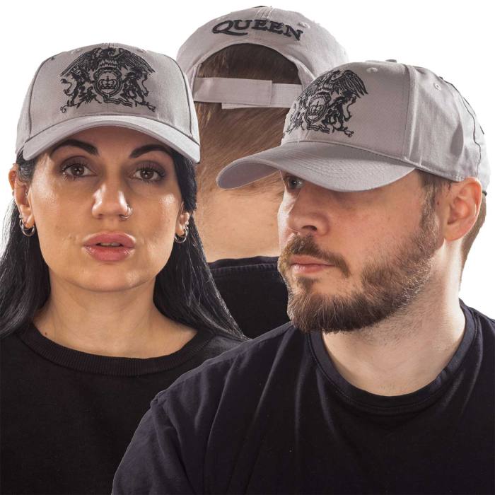 Queen Unisex Baseball Cap: Black Classic Crest (Siva) 114882