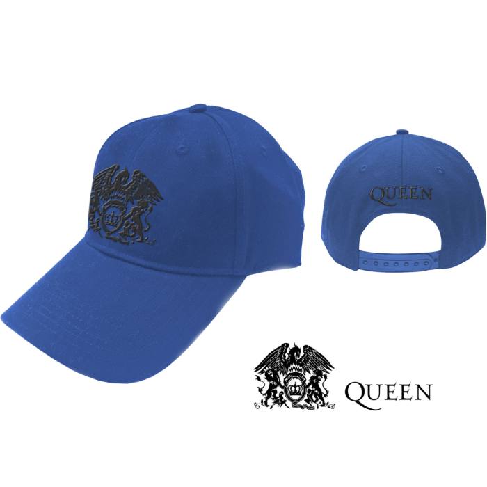 Queen Unisex Baseball Cap: Black Classic Crest (Modra) 114883