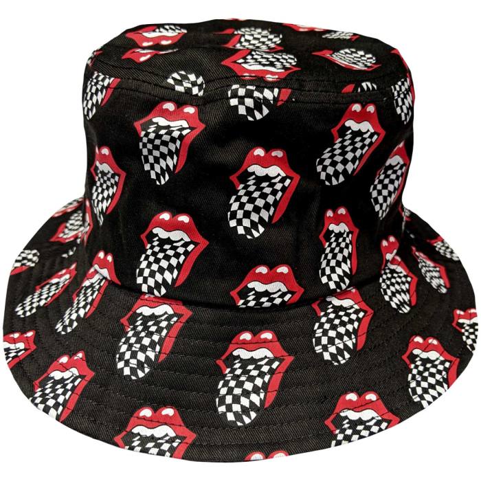 The Rolling Stones Unisex Bucket Hat: Checker Tongue Pattern 114984