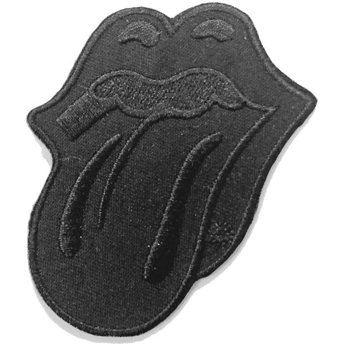 The Rolling Stones Standard Patch: Classic Tongue Black 115006